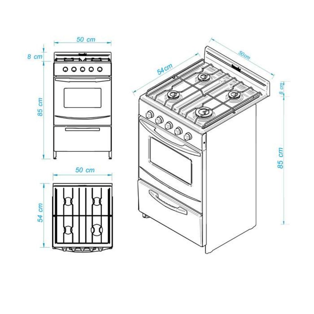cocina-escorial-candor-50cms-blanca-gas-natural-2341a